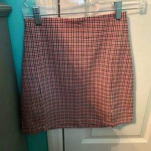 Pink plaid brandy Melville skirt